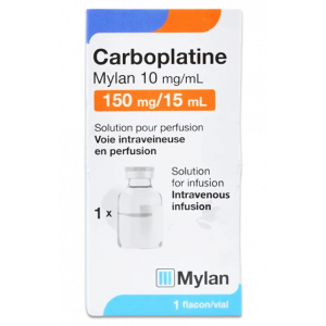 CARBOPLATIN MYLAN 150 MG ( CARBOPLATIN ) CONCENTRATE FOR SOLUTION FOR IV INFUSION 15 ML VIAL